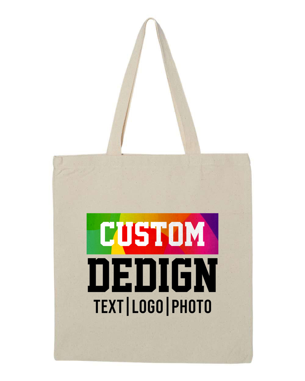 Q-Tees Canvas Tote Bag