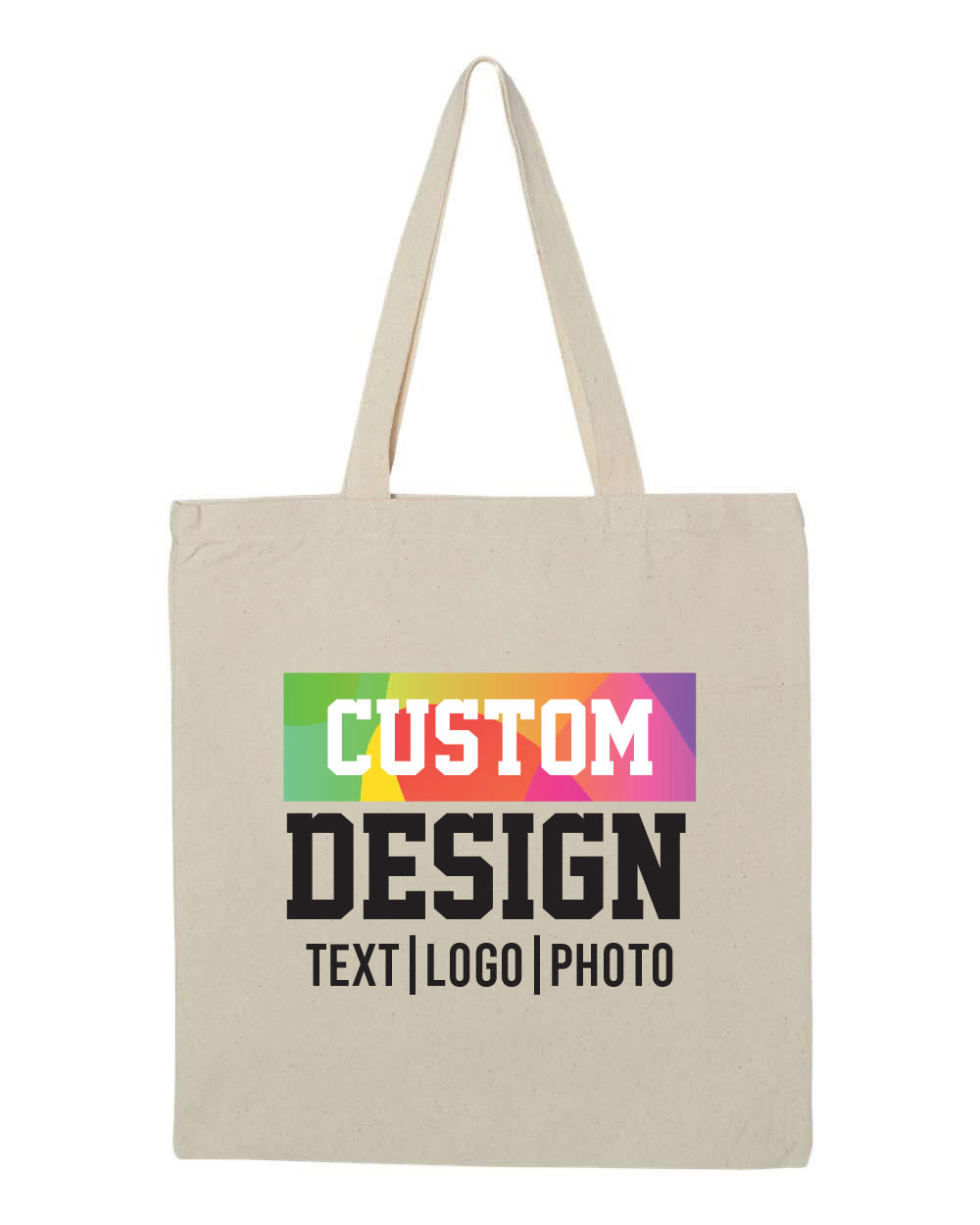 Q-Tees Canvas Tote Bag