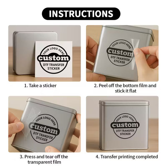 DTF Custom Direct To Film Transfer Stickers