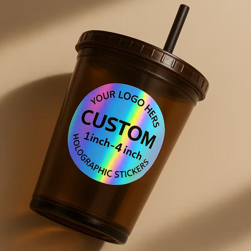 500pcs Customizable Holographic Vinyl Decals Stickers