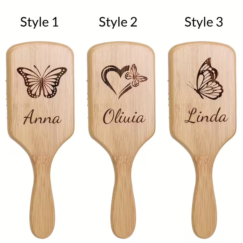 9.76'' Bamboo Hair Brush with Air Cushion