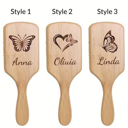 9.76'' Bamboo Hair Brush with Air Cushion