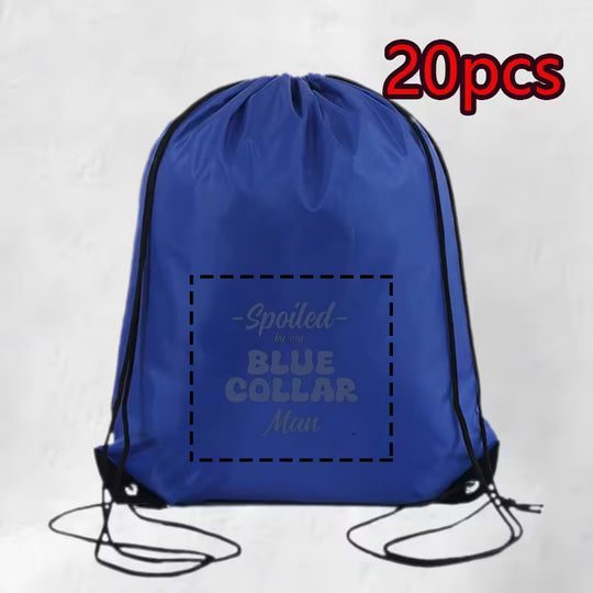 20pcs Customizable Drawstring Backpacks