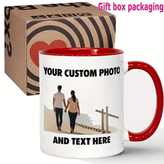 Custom Photo & Text Mug FREE SHIPPING