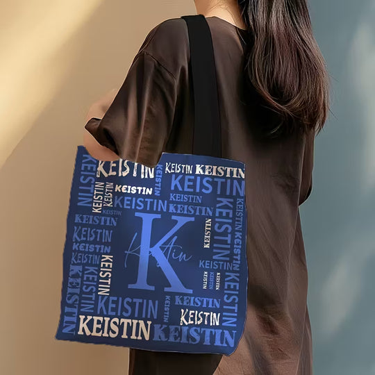 Custom Tote Bag Featuring Your Name