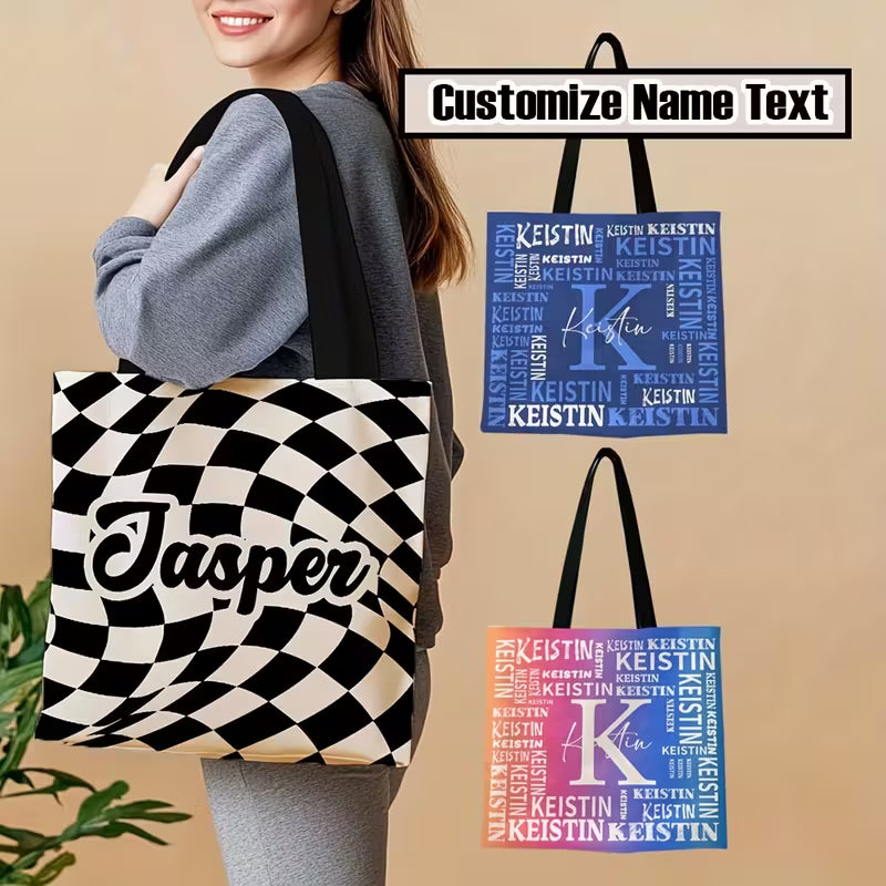 Custom Tote Bag Featuring Your Name