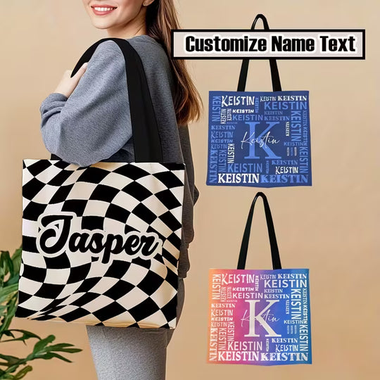 Custom Tote Bag Featuring Your Name