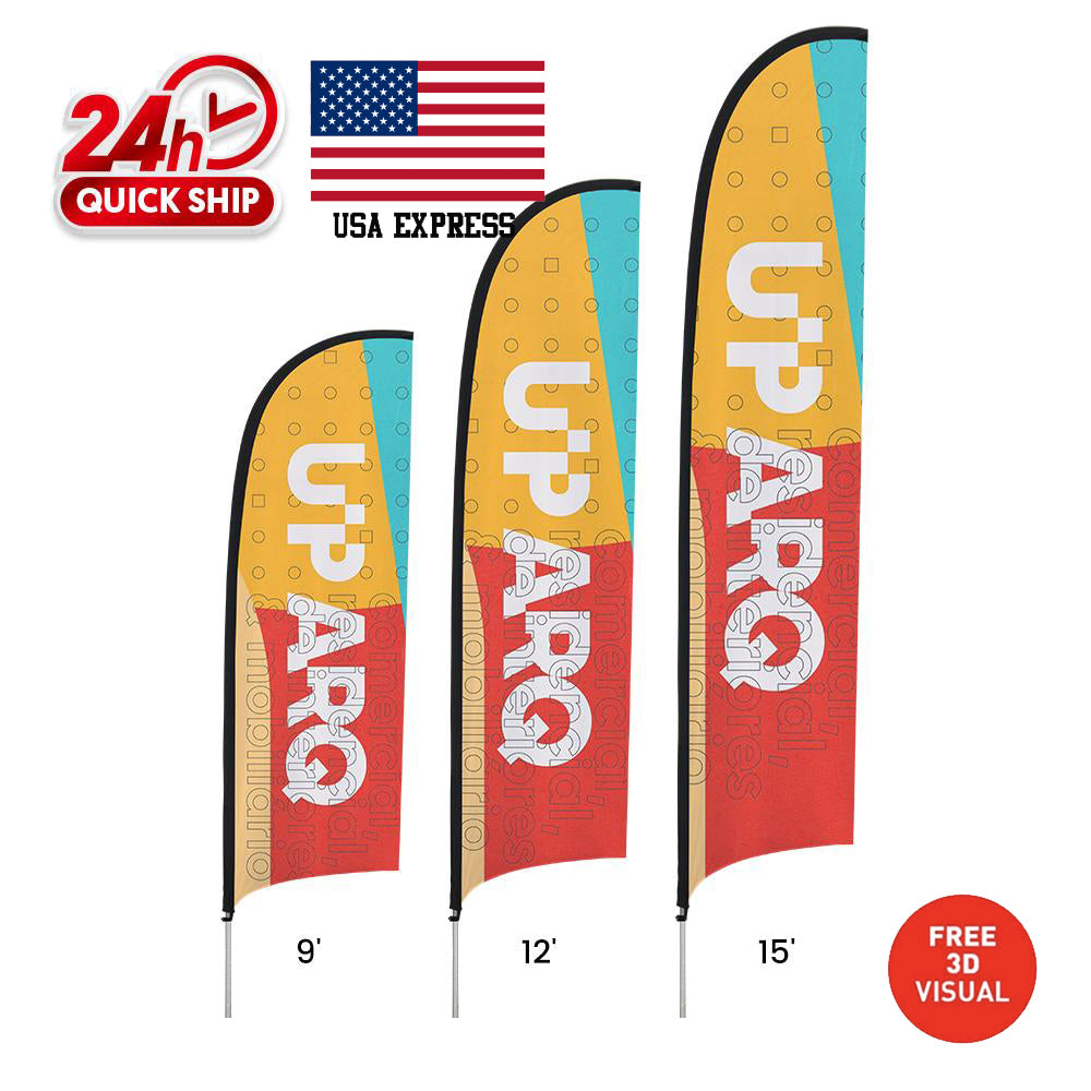 Banderas cóncavas premium