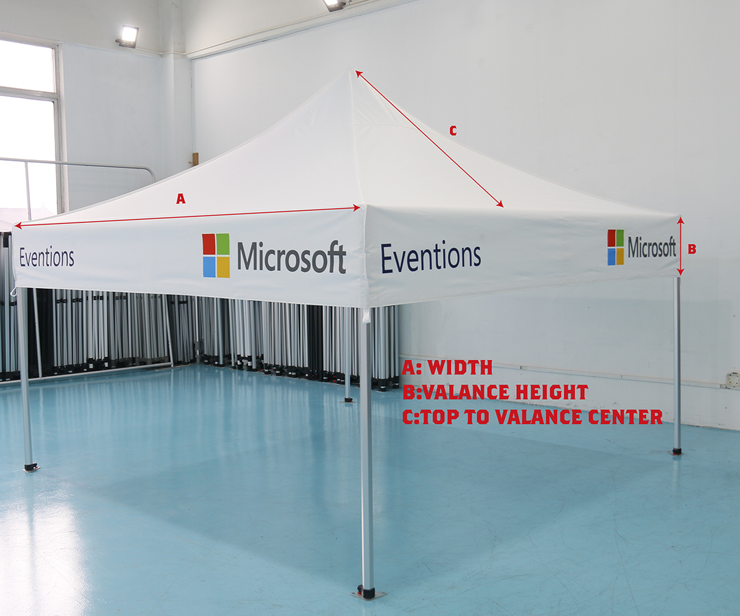 Premium 10' Tent Top (Full-Bleed Dye Sublimation)(Custom Size)