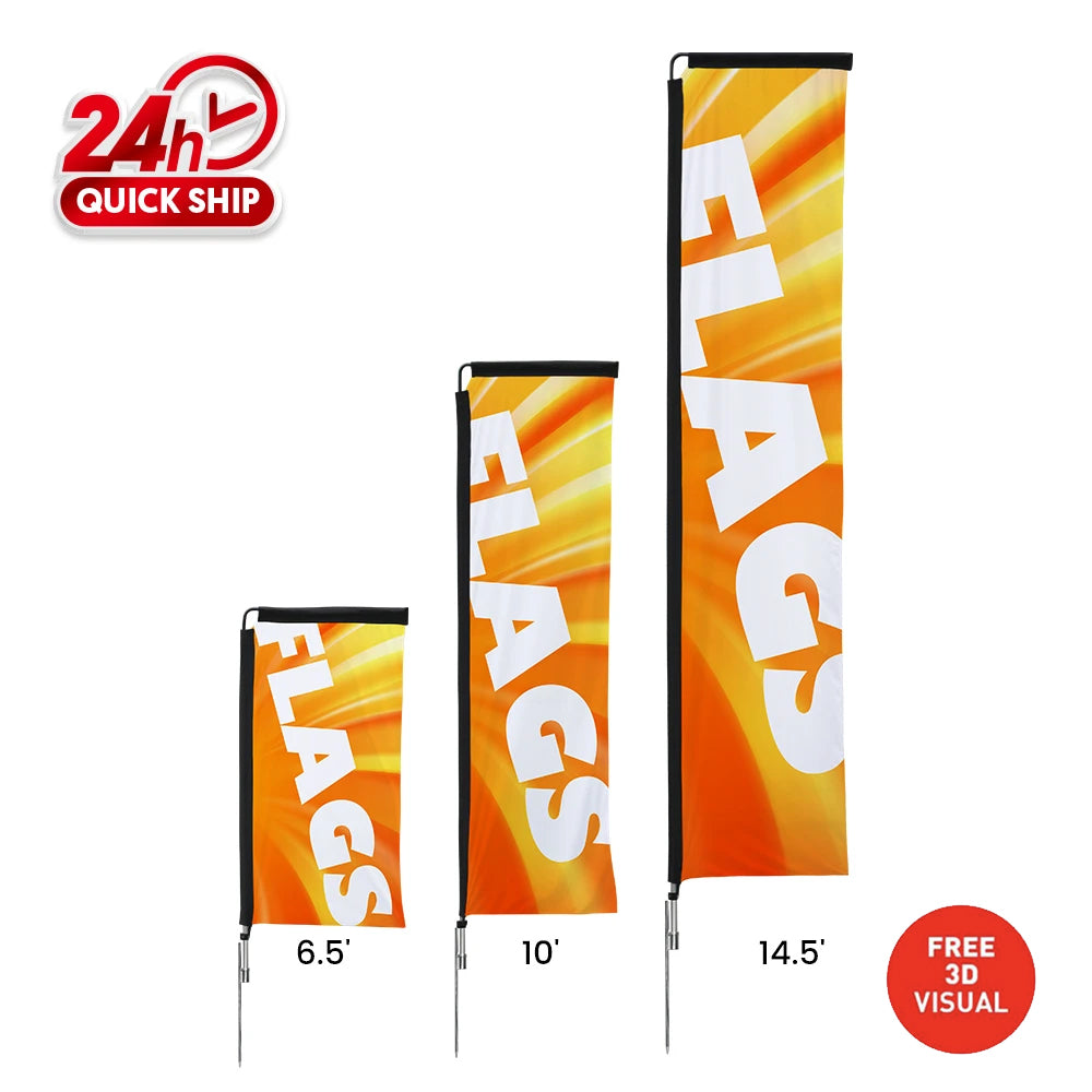 Premium Rectangle Flags