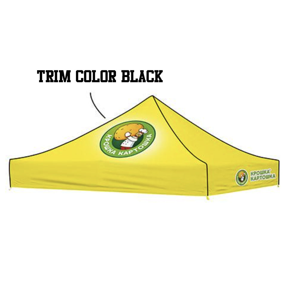 Premium Aluminum (Black)10' Tent Kit (Full-Bleed Dye-Sublimation)17" Valance