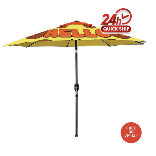 (5 sets )9' Outdoor Aluminum Patio Umbrella (Dye-Sublimation)