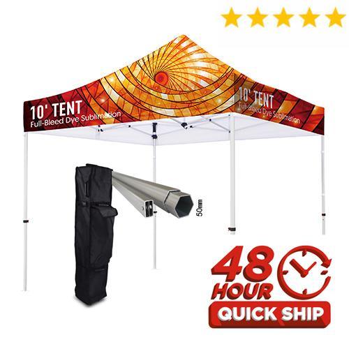 Premium 50mm Aluminum 10' Tent Kit (Full-Bleed Dye Sublimation) - Soardist