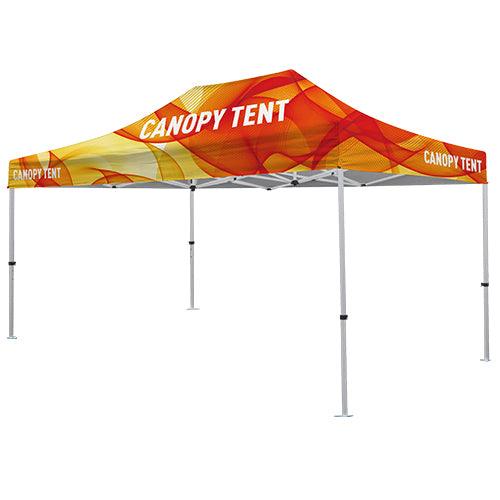 Premium Aluminum ( Silver) 15' Tent Kit (Full-Bleed Dye Sublimation) - Soardist