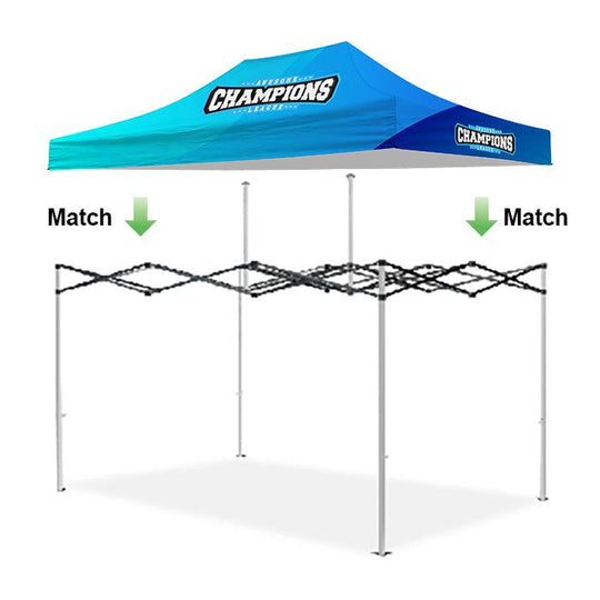 Premium 15' Tent Top (Full-Bleed Dye Sublimation) (Custom Size) - Soardist