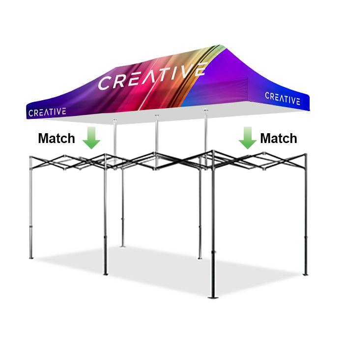 Premium 20' Tent Top (Full-Bleed Dye Sublimation) (Custom Size) - Soardist