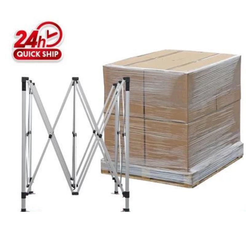 25pcs 10' x 10' Premium Aluminum Frame (Silver) /48'' x63'' x 73'' /865lbs/1 Pallet - Soardist