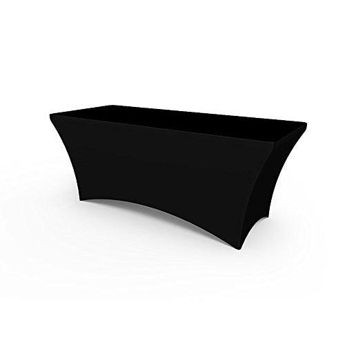 SOLID BLACK STRETCH TABLE COVERS - Soardist