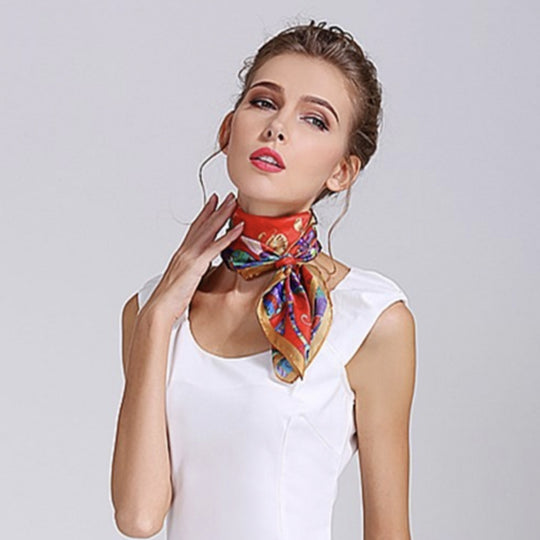 Custom Sublimated Printed Chiffon bandanna scarf