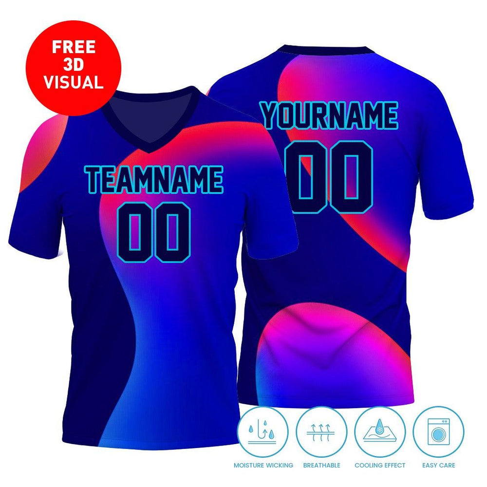 Short Sleeve V Neck (Full Dye Sublimation)#500001 - Soardist