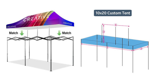 Premium 20' Tent Top (Full-Bleed Dye Sublimation) (Custom Size) - Soardist