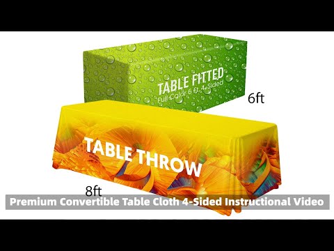 Convertible Table Cloth (Full-Color Dye Sublimation, Full Bleed)