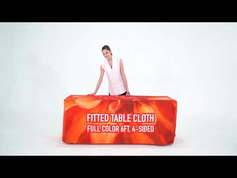 Premium Fitted Table Cover  (Full-Color Dye Sublimation, Full Bleed)