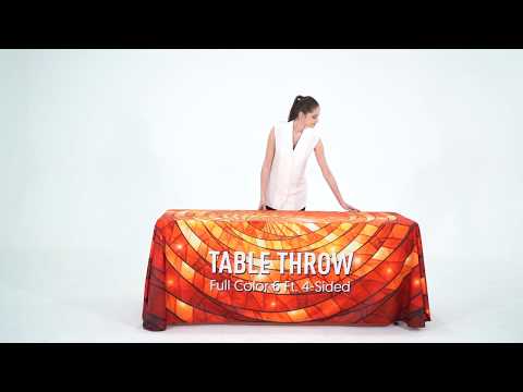 Premium Table Throw (Full-Color Dye Sublimation, Full Bleed)