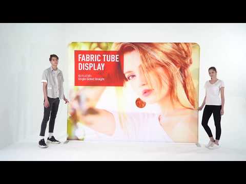 10' Tube Straight Fabric Display