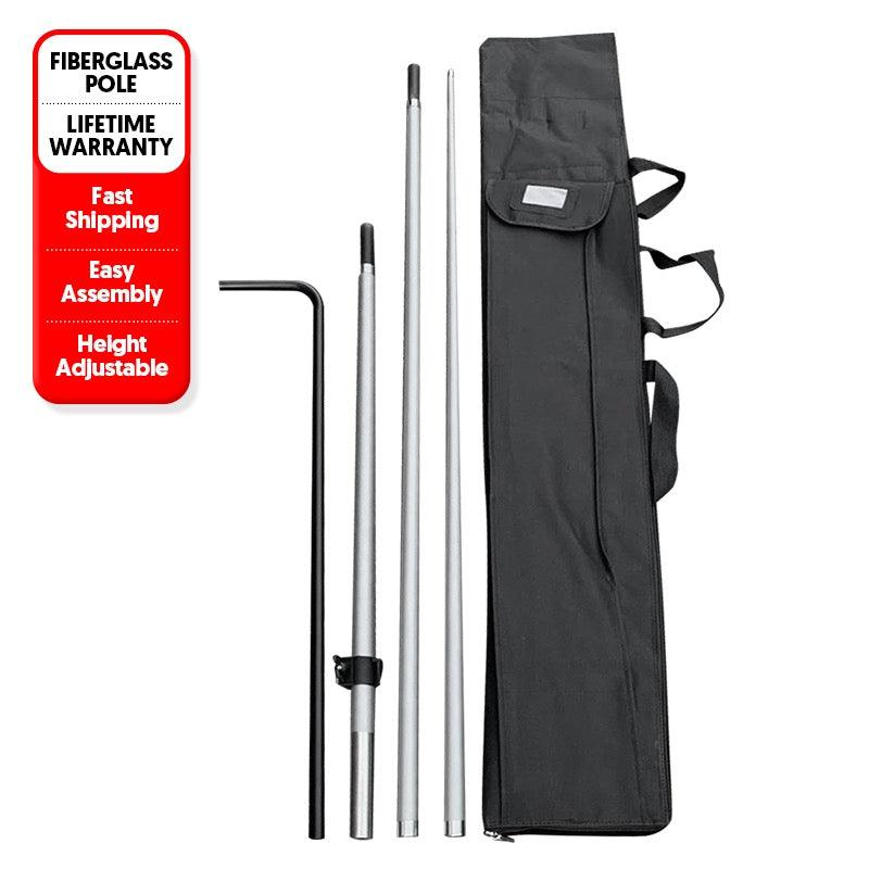 10' Premium Rectangle Flag Pole - Soardist